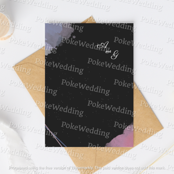 Umbreon and Espeon Wedding Invitation